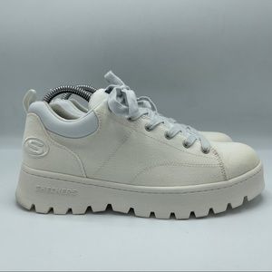 Skechers Street Cleats Luckier Lace Up Sneakers.